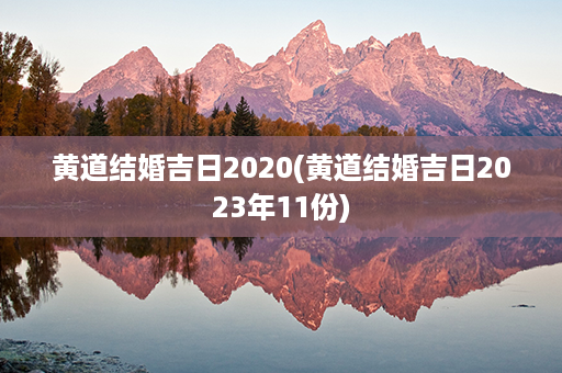 黄道结婚吉日2020(黄道结婚吉日2023年11份)第1张-八字查询