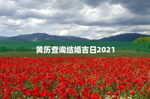 黄历查询结婚吉日2021第1张-八字查询