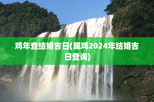 鸡年查结婚吉日(属鸡2024年结婚吉日查询)第1张-八字查询