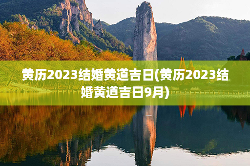 黄历2023结婚黄道吉日(黄历2023结婚黄道吉日9月)第1张-八字查询