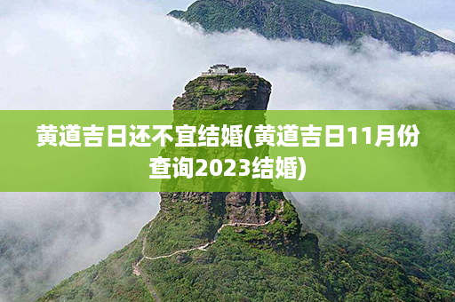 黄道吉日还不宜结婚(黄道吉日11月份查询2023结婚)第1张-八字查询