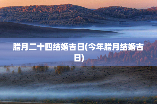 腊月二十四结婚吉日(今年腊月结婚吉日)第1张-八字查询