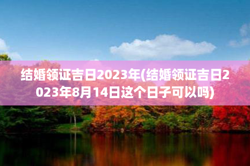 结婚领证吉日2023年(结婚领证吉日2023年8月14日这个日子可以吗)第1张-八字查询