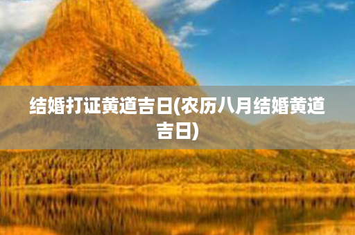 结婚打证黄道吉日(农历八月结婚黄道吉日)第1张-八字查询