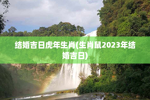 结婚吉日虎年生肖(生肖鼠2023年结婚吉日)第1张-八字查询