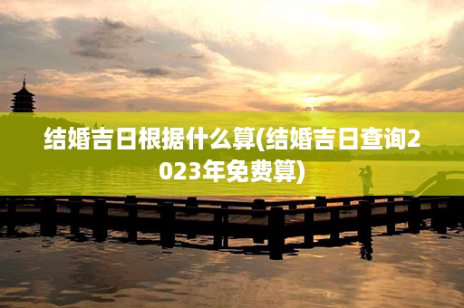 结婚吉日根据什么算(结婚吉日查询2023年免费算)第1张-八字查询