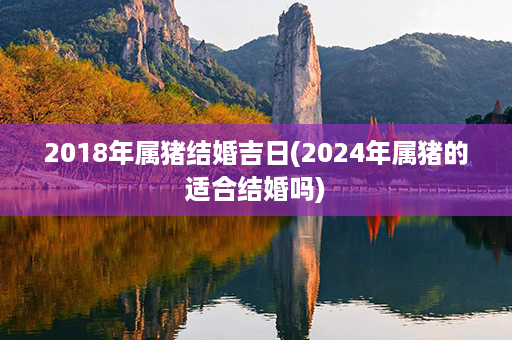 2018年属猪结婚吉日(2024年属猪的适合结婚吗)第1张-八字查询