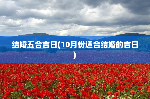 结婚五合吉日(10月份适合结婚的吉日)第1张-八字查询