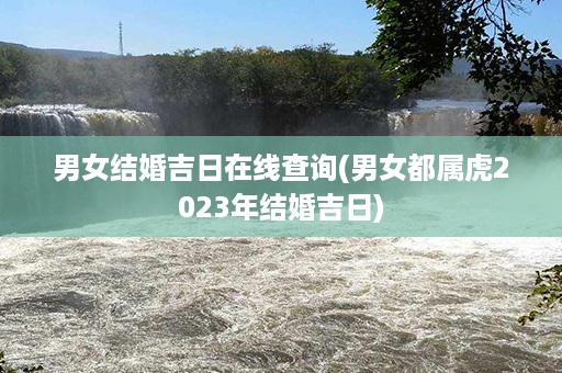 男女结婚吉日在线查询(男女都属虎2023年结婚吉日)第1张-八字查询