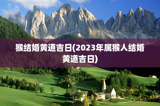 猴结婚黄道吉日(2023年属猴人结婚黄道吉日)第1张-八字查询