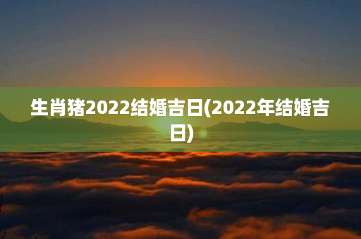 生肖猪2022结婚吉日(2022年结婚吉日)第1张-八字查询