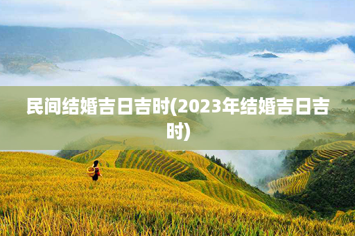 民间结婚吉日吉时(2023年结婚吉日吉时)第1张-八字查询