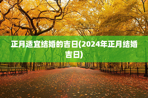 正月适宜结婚的吉日(2024年正月结婚吉日)第1张-八字查询