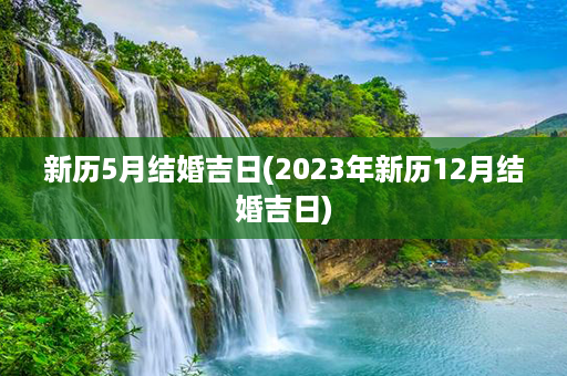 新历5月结婚吉日(2023年新历12月结婚吉日)第1张-八字查询