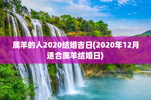 属羊的人2020结婚吉日(2020年12月适合属羊结婚日)第1张-八字查询