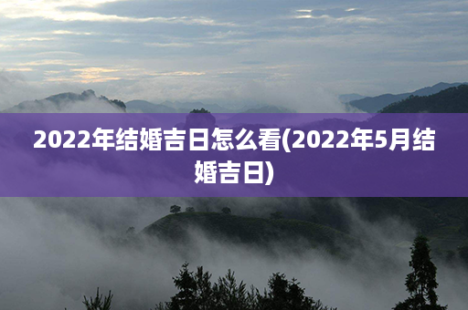 2022年结婚吉日怎么看(2022年5月结婚吉日)第1张-八字查询