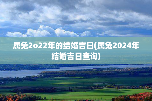 属兔2o22年的结婚吉日(属兔2024年结婚吉日查询)第1张-八字查询