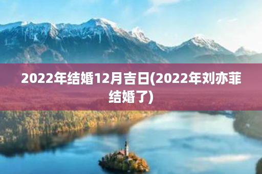 2022年结婚12月吉日(2022年刘亦菲结婚了)第1张-八字查询