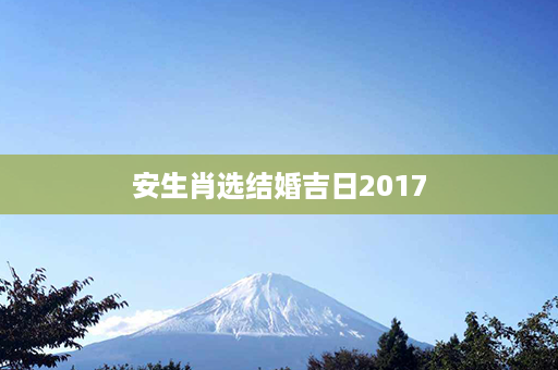 安生肖选结婚吉日2017第1张-八字查询