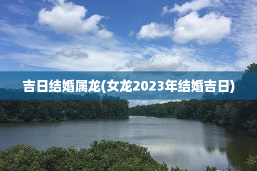 吉日结婚属龙(女龙2023年结婚吉日)第1张-八字查询