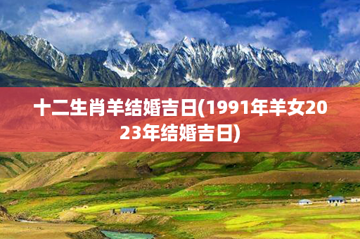 十二生肖羊结婚吉日(1991年羊女2023年结婚吉日)第1张-八字查询