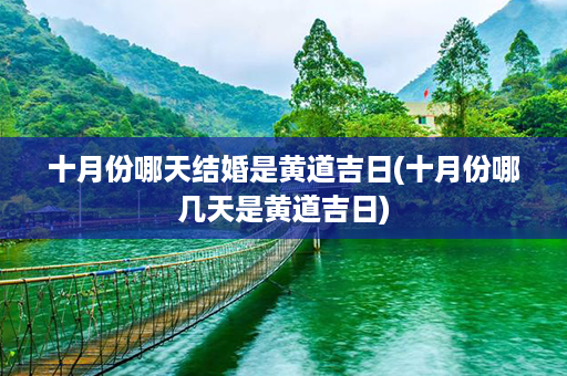 十月份哪天结婚是黄道吉日(十月份哪几天是黄道吉日)第1张-八字查询