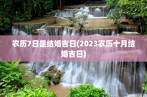 农历7日是结婚吉日(2023农历十月结婚吉日)第1张-八字查询