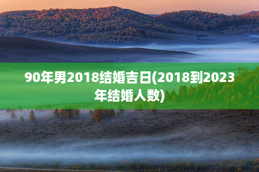 90年男2018结婚吉日(2018到2023年结婚人数)第1张-八字查询