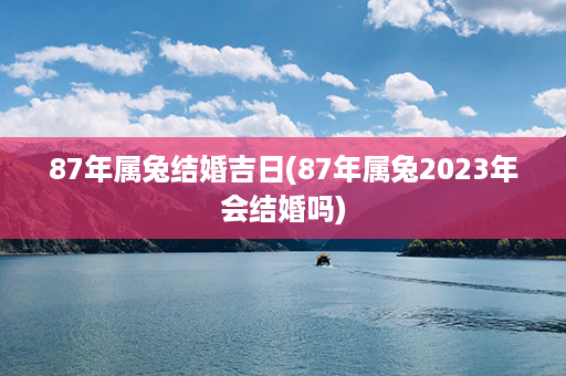 87年属兔结婚吉日(87年属兔2023年会结婚吗)第1张-八字查询