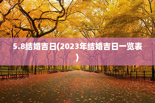 5.8结婚吉日(2023年结婚吉日一览表)第1张-八字查询