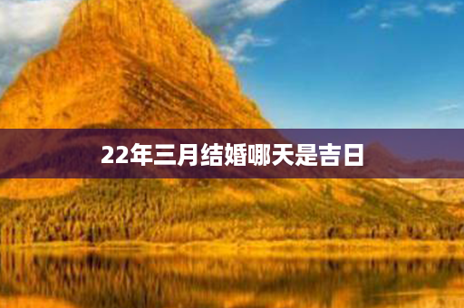 22年三月结婚哪天是吉日第1张-八字查询