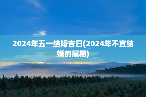 2024年五一结婚吉日(2024年不宜结婚的属相)第1张-八字查询