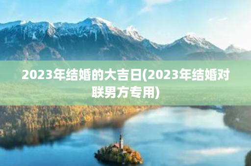 2023年结婚的大吉日(2023年结婚对联男方专用)第1张-八字查询