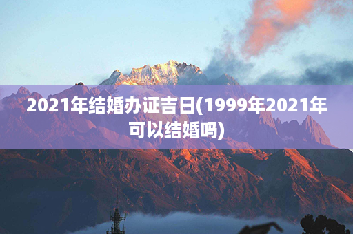 2021年结婚办证吉日(1999年2021年可以结婚吗)第1张-八字查询