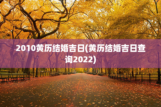 2010黄历结婚吉日(黄历结婚吉日查询2022)第1张-八字查询