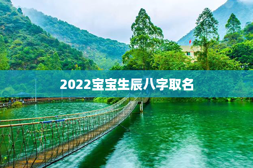 2022宝宝生辰八字取名第1张-八字查询