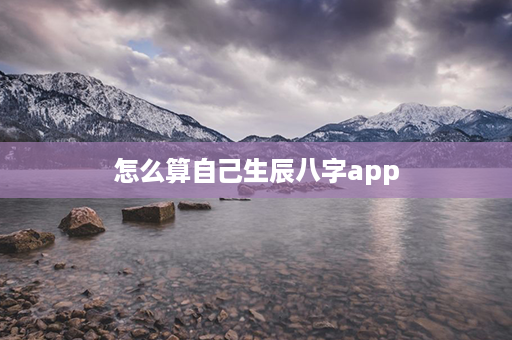 怎么算自己生辰八字app第1张-八字查询