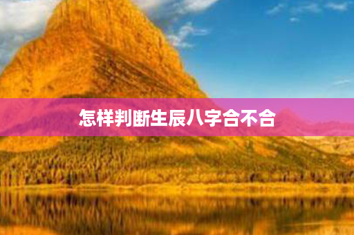 怎样判断生辰八字合不合第1张-八字查询