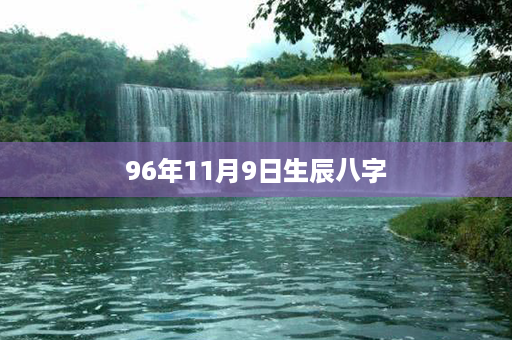 96年11月9日生辰八字第1张-八字查询