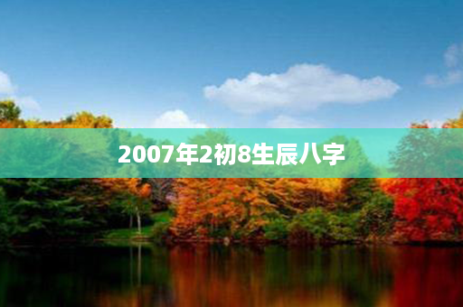 2007年2初8生辰八字第1张-八字查询