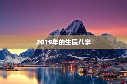 2019年的生辰八字第1张-八字查询