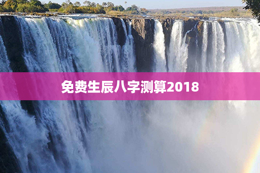 免费生辰八字测算2018第1张-八字查询