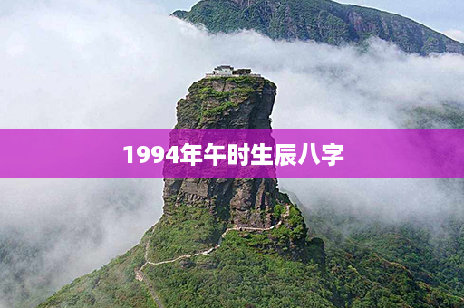 1994年午时生辰八字第1张-八字查询