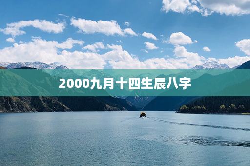 2000九月十四生辰八字第1张-八字查询