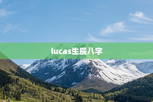 lucas生辰八字第1张-八字查询