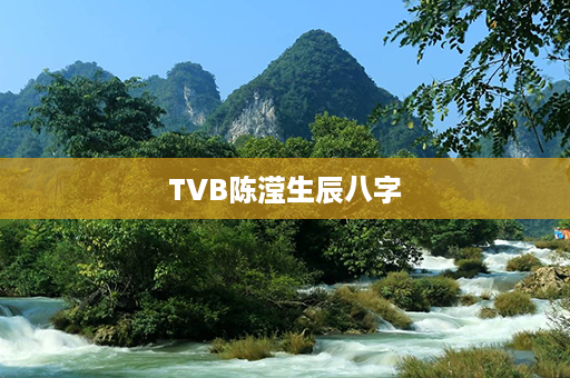 TVB陈滢生辰八字第1张-八字查询