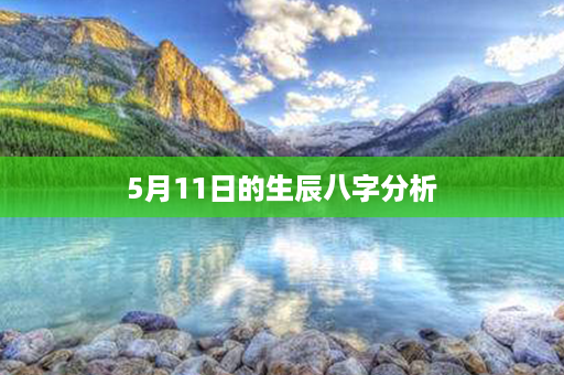 5月11日的生辰八字分析第1张-八字查询