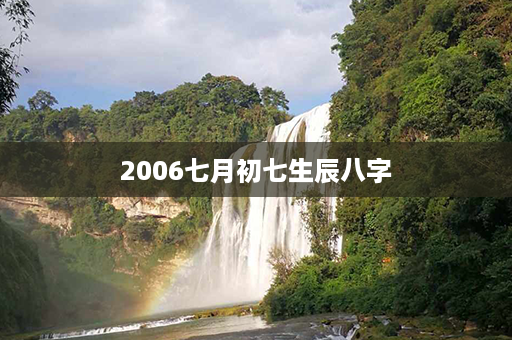 2006七月初七生辰八字第1张-八字查询