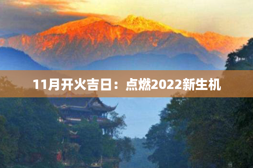 11月开火吉日：点燃2022新生机第1张-八字查询