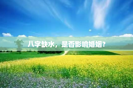 八字缺水，是否影响婚姻？第1张-八字查询